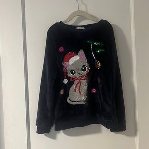H&M velour Xmas top